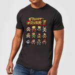 T-Shirt Homme Personnages 2 Pixels Street Fighter - Noir - XXL