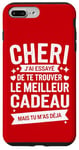 Coque pour iPhone 7 Plus/8 Plus Tee Shirt Saint Valentin Cheri Amour Amoureux Couple Humour