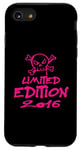 Coque pour iPhone SE (2020) / 7 / 8 Édition limitée 2016 Anniversaire 2016 Né 2016 Vintage