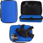 Navitech Blue Rugged Action Camera Hard Case For Polaroid XS20