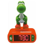 Lexibook Nintendo Super Mario 3D Yoshi Boys Alarm Clock with Nightlight-RL800NI1