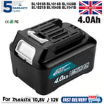 10.8V 4.0Ah Li-Ion Battery for Makita BL1041B BL1040 BL1021 BL1020B 1015 12V CXT