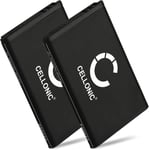 2X Batterie téléphone Fixe A051,10000058 1200mAh Compatible avec Telekom Sinus 806, Snom M65, Telefunken FHD 170/5 sans Fil Maison Longue Utilisation