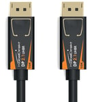 KabelDirekt – DisplayPort 2.1/DP 2.1 Cable – 2m – UHBR, DP80 with 80 Gbit/s for Gaming PCs/Graphics Cards with FreeSync/G-Sync, Extra High Resolution and Frame Rate: 16K@60Hz, 8K@120Hz, 4K@240Hz