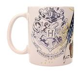 SD Toys Harry Potter Tasse Boucliers Maisons Poudlard, céramique, Blanc, 8 cm