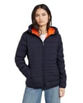 G-STAR Women's Light Wt Hooded Padded Jacket, Blue (Osaka Blue D25191-D713-3873), XL