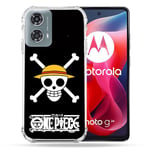 Cokitec Coque Renforcée pour Motorola G24 4G Manga One Piece Tete de Mort