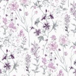 Tapet Laura Ashley Wild Meadow Pale Iris