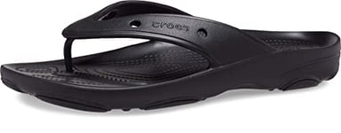 Crocs Unisex Classic All-Terrain Flip Flop, Black, 6 UK