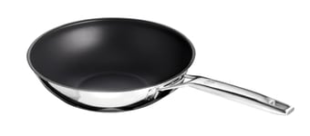 Schulte-Ufer ASTRAL 64455-28 Poêle wok en acier inoxydable avec structure de surface Universus 28 cm