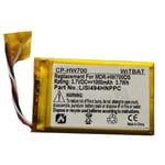 Batterie de remplacement,Convient pour Sony NWZ-F885 NW-F886 NW-F887 batterie LIS1494HNPPC