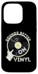 iPhone 14 Pro Sounds Better On Vinyl Record Player Old School DJ Turntable Case