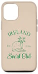 Coque pour iPhone 15 Irlande Social Club Voyage Voyage Irlande Vacances