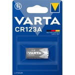 Varta Lithium CR123A-batteri, 1 stk.