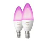 Philips Hue Hue White and colour ambience Candle - E14 smart bulb - 2-pack
