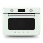 Smeg, Mini Four Combiné COF01PGEU, 10 Fonctions de Cuisson, 33 Recettes Automatiques, Réservoir Amovible, Cuisson à la Vapeur, Fonction de Détartrage, Puissance 1800W, Vert