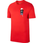 Nike M J LGC AJ4 SS Tee 1 T-Shirt Homme, University Red, FR : L (Taille Fabricant : L)