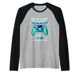 13th Birthday Gamer Gift Girl Age 13 Year Old Gaming Girls Raglan Baseball Tee