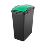 Addis - 40L Recycling Bin With Green Lid