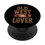 Old Western Film Fan Classic Cowboy Culture and Wild West PopSockets Adhesive PopGrip