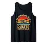 Professional Crop Duster Sarcastic Design For Men Funny Fart Tank Top