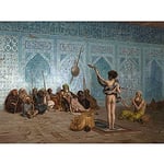 Artery8 Jean Leon Gerome Snake Charmer Painting Art Print Canvas Premium Wall Decor Poster Mural