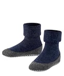 FALKE Unisex Kids Cosyshoe K HP Wool Grips On Sole 1 Pair Grip socks, Blue (Dark Blue 6680), 4.5-5.5