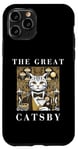 Coque pour iPhone 11 Pro The Great Catsby, Funny Cat Design, Cat Lover, Film