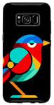 Galaxy S8 Geometric Minimalism Modern Illustration Nightingale Bird Case