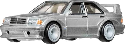 Hot Wheels Mercedes-Benz 190E, Car Culture Véhicules Circuit Legend pour enfants à partir de 3 ans et les adultes fans et collectionneurs, collection premium de véhicules à l’échelle 1/64, HRV98