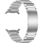 Titanium Band för Galaxy Watch Ultra 47mm, One Click & No Gap Watchband Integrerat Spänne Rem för   Galaxy Watch Ultra 47mm (2024) Silver