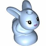 LEGO Minifigure Accessory Bright Light Blue Bunny / Rabbit Friends Baby Sitting