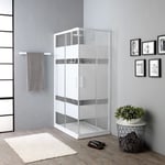 CABINE DE DOUCHE 70X100 CRYSTAL SÉRIGRAPHIÉ PRIX ÉCONOMIQUE VENERE