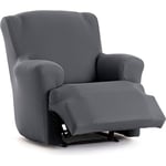 ECOMMERC3 Housse de Fauteuil Pieds Ensemble de Relaxation bi-élastique en Une Seule pièce - Housse de canapé Pieds Ensemble Relax Couleur Gris foncé, Ajustement Mousse de Fixation