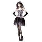 WIDMANN MILANO PARTY FASHION W Costume Adulte Squelette mariée, 11011678, Noir, M