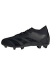 adidas Predator Accuracy.3 Firm Ground Boots Chaussures Football (FG), Noir(Core Black/Core Black/FTWR White), 30 EU