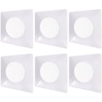 Spot encastrable plafonnier salon lampe spot encastrable plafonnier led carré chambre, 12W 1000lm blanc chaud, LxP 10,2x10,2 cm, lot de 6