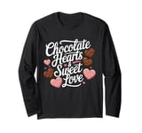 Chocolate Hearts Sweet Love Valentine’s Day Long Sleeve T-Shirt