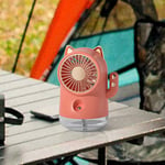 New Cat Spray Small Fan Usb Rechargeable Desktop Fan Mini Small Fan (With UK