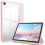 FINTIE Coque pour Samsung Galaxy Tab A9 Plus 11 Pouces 2023 (SM-X210/X216/X218) - Housse Arrière Transparente Claire Etui Antichoc, Protection pour Galaxy Tab A9+ 11, Or Rose