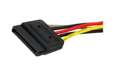 StarTech.com 6in SATA Power Y Splitter Cable Adapter - M/F - Power splitter - SATA power (M) to SATA power (F) - 6 in - PYO2SATA - strömdelare - SATA-ström till SATA-ström - 15.2 cm