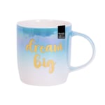 Coffee Mug Tea Cup Dream Big New Fine China Lustre Effect Gold Foil Drink 350ml