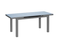 Table à manger d'extérieur extensible en aluminium gris  Ibiza anthracite - 8/10 places - Jardiline