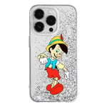 ERT GROUP Coque de téléphone Portable pour Apple Iphone 14 Pro Original et sous Licence Officielle Disney Motif Pinocchio 001, avec Effet de débordement de Paillettes