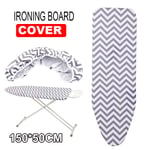 Super Extra Wide Large Elasticated Ironing Board Cover Replacement 150x50cm NEW