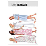 Butterick Patrons de Nuisettes (B6838) - pour Femmes - XS, S et M - Blanc