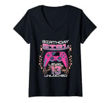 Womens 13th Birthday Gaming Gift Girl Age 13 Year Old Gamer Girls V-Neck T-Shirt