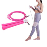 GuangLiu Corde a Sauter Crossfit Corde a Sauter Corde à Sauter pour l'exercice Corde À Sauter Boxe Vitesse Corde À Sauter Corde à Sauter avec Compteur Pink,3m