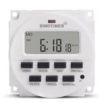 Sinotimer 15.98 Tums LCD Digital Timer 12V DC 7 Dagar Programmerbar Tidbrytare TM618N