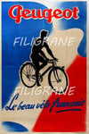 PEUGEOT VéLO/CYCLES Rsjl - POSTER HQ 40x60cm d'une AFFICHE VINTAGE